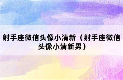 射手座微信头像小清新（射手座微信头像小清新男）